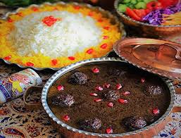 چلو خورش فسنجان چلو خورش فسنجان