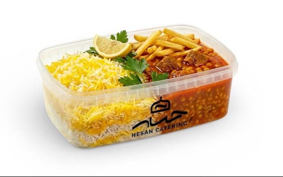 چلو خورش قیمه گوسفندی